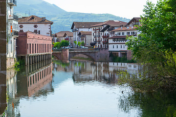 Image showing Bridge by the Baztan in Elizondo