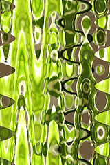 Image showing abstract background with green and grey strips