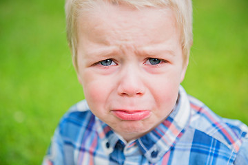 Image showing Crying baby boy