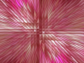 Image showing Red abstract background with sharp thorns