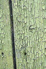 Image showing old green colored wooden plank surface