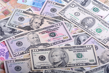 Image showing Background with money american dollar bills