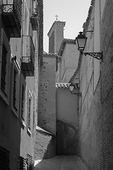 Image showing Toledo in black and white