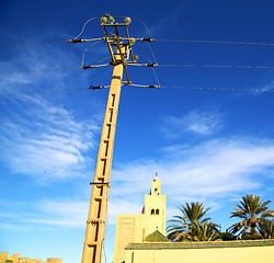 Image showing  the history  symbol  in morocco  africa  minaret religion and  