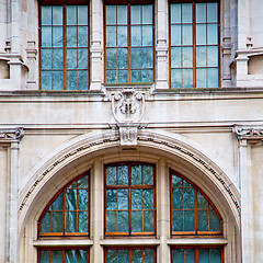 Image showing old construction in london englan europe brick  wall and window 