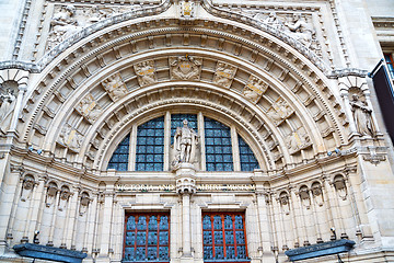 Image showing  construction in london englan    wall and window 