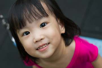 Image showing Asian Kid Swing At Park