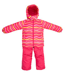 Image showing Childrens snowsuit fall