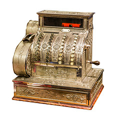 Image showing Vintage old cash register