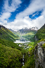 Image showing Geiranger fjord, Norway.