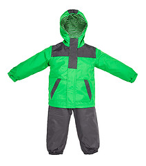 Image showing Childrens snowsuit fall