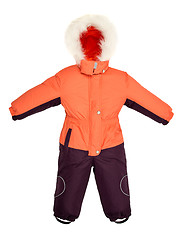 Image showing Childrens snowsuit fall