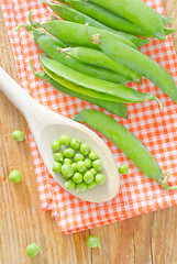 Image showing green peas