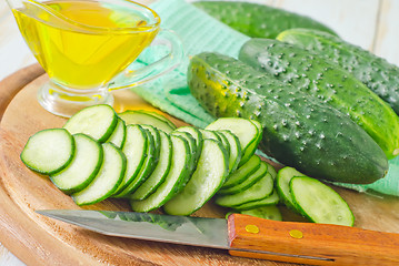 Image showing cucumbers