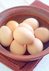 Image showing raw eggs