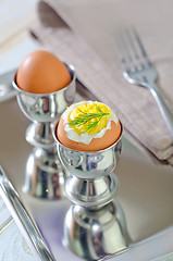 Image showing boiled eggs