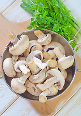 Image showing raw mushroom