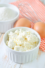 Image showing cottage, sugar and eggs