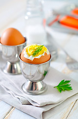 Image showing boiled eggs