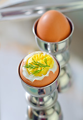 Image showing boiled eggs