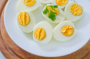 Image showing boiled eggs