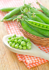 Image showing green peas