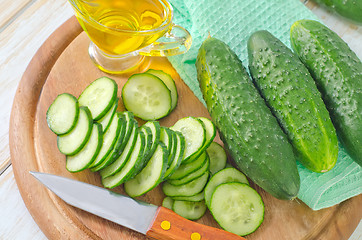 Image showing cucumbers