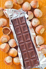 Image showing chocolate with nuts