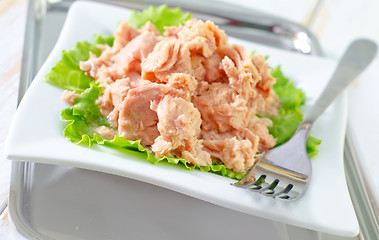 Image showing salad from tuna