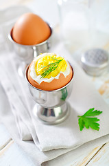 Image showing boiled eggs