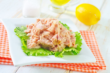 Image showing salad from tuna