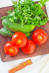 Image showing ingredients for salad