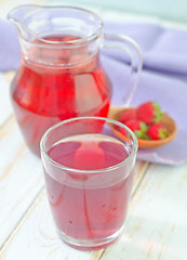 Image showing strawberry juice