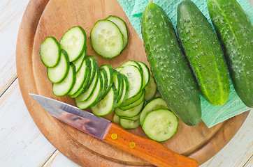 Image showing cucumbers