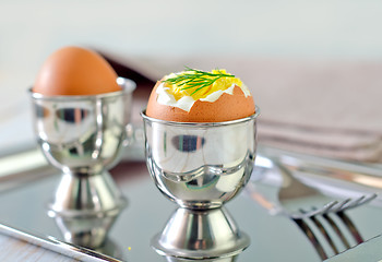 Image showing boiled eggs