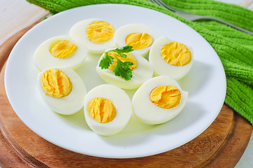 Image showing boiled eggs