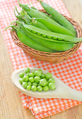 Image showing green peas