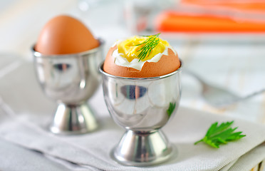 Image showing boiled eggs