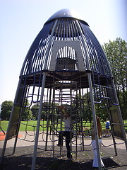 Image showing rocket climbing frame