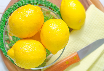 Image showing fresh lemons