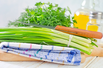 Image showing onion and other greens