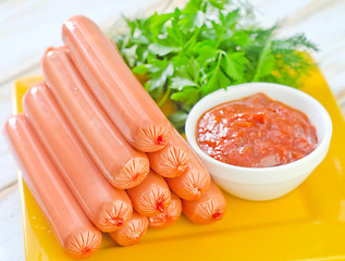 Image showing sausages