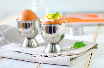 Image showing boiled eggs