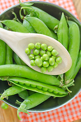 Image showing green peas