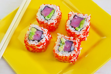 Image showing sushi