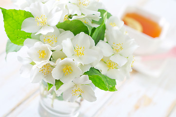 Image showing jasmin tea with lemon