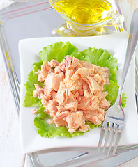 Image showing salad from tuna