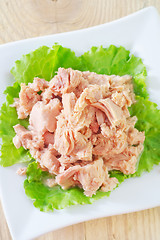 Image showing salad from tuna