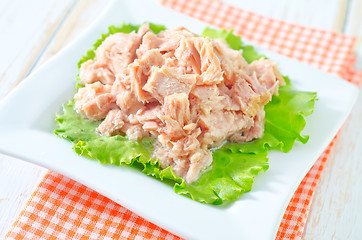 Image showing salad from tuna