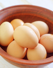 Image showing raw eggs